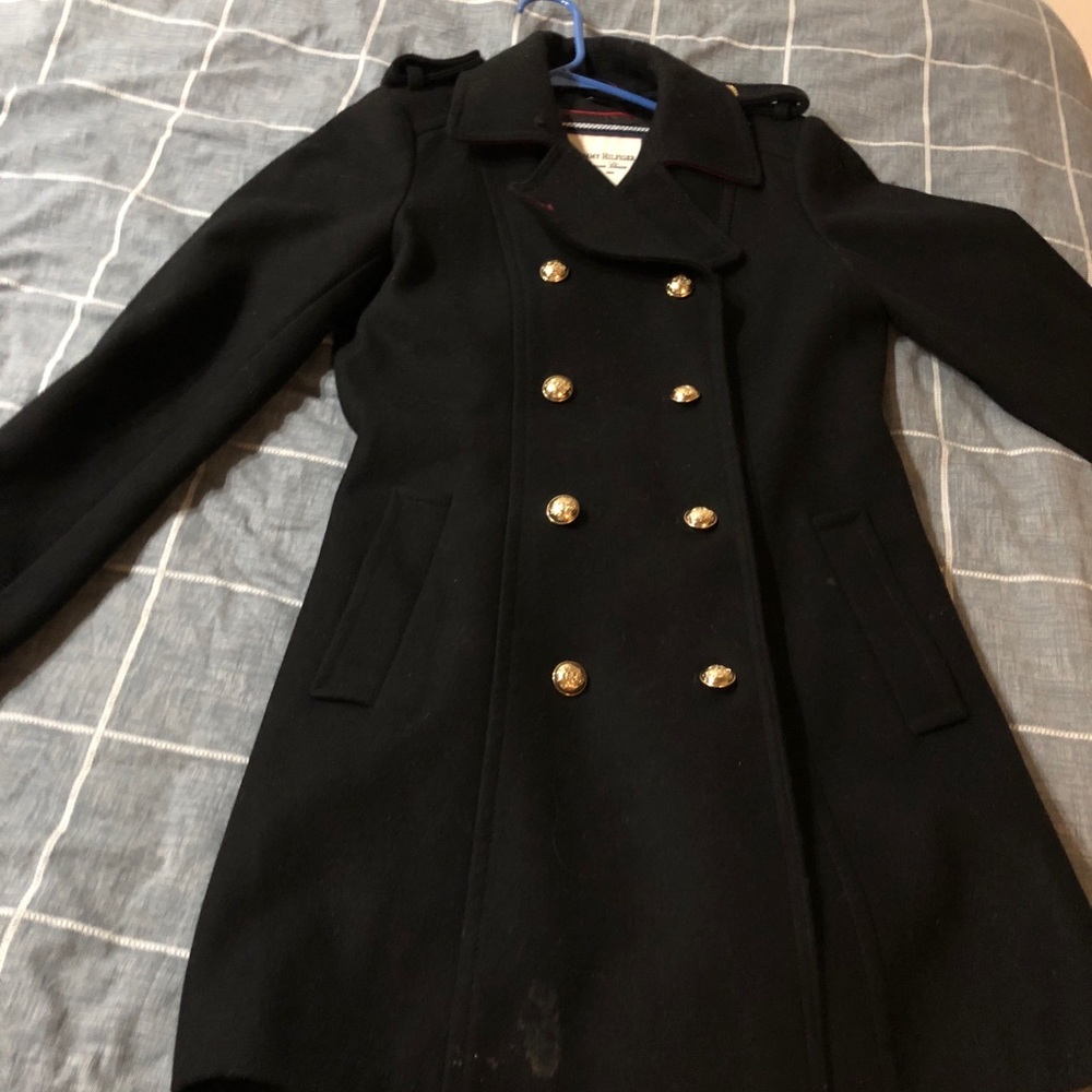Double breasted trench coat